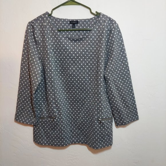 Talbots Polka Dot Sparkly Blouse - Picture 1 of 4